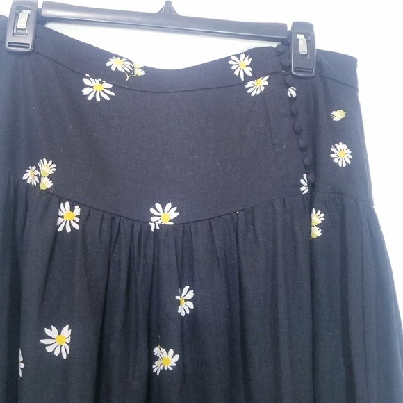 NEW Madewell‎ | Daisy Print Flare Skirt, size 10 - Picture 5 of 10